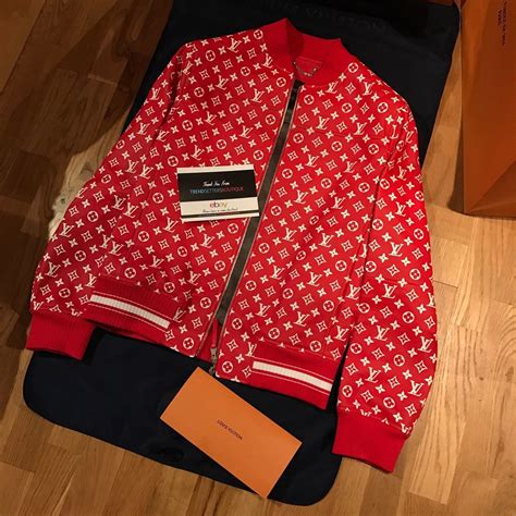 supreme x louis vuitton jacket replica|supreme Louis Vuitton tracksuit.